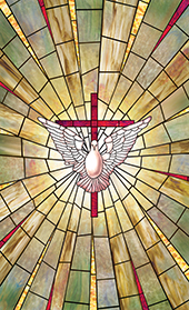 radiant dove stained glass window film design