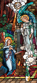 dAnnunciation to Mary stained glass
