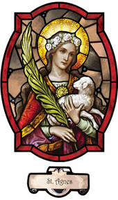 decorative stained glass window film religious medallion design