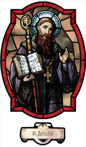 decorative stained glass window film religious medallion design