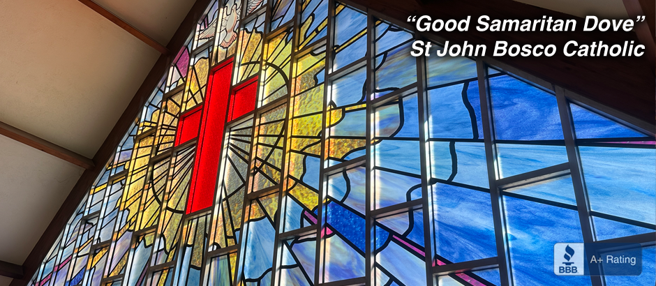 Stained glass window films are available for any window size